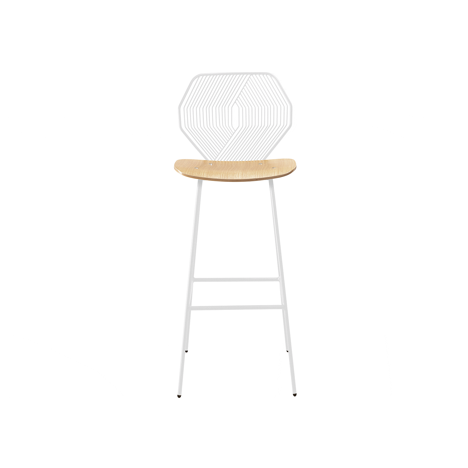 Wood & Wire Bar Stool