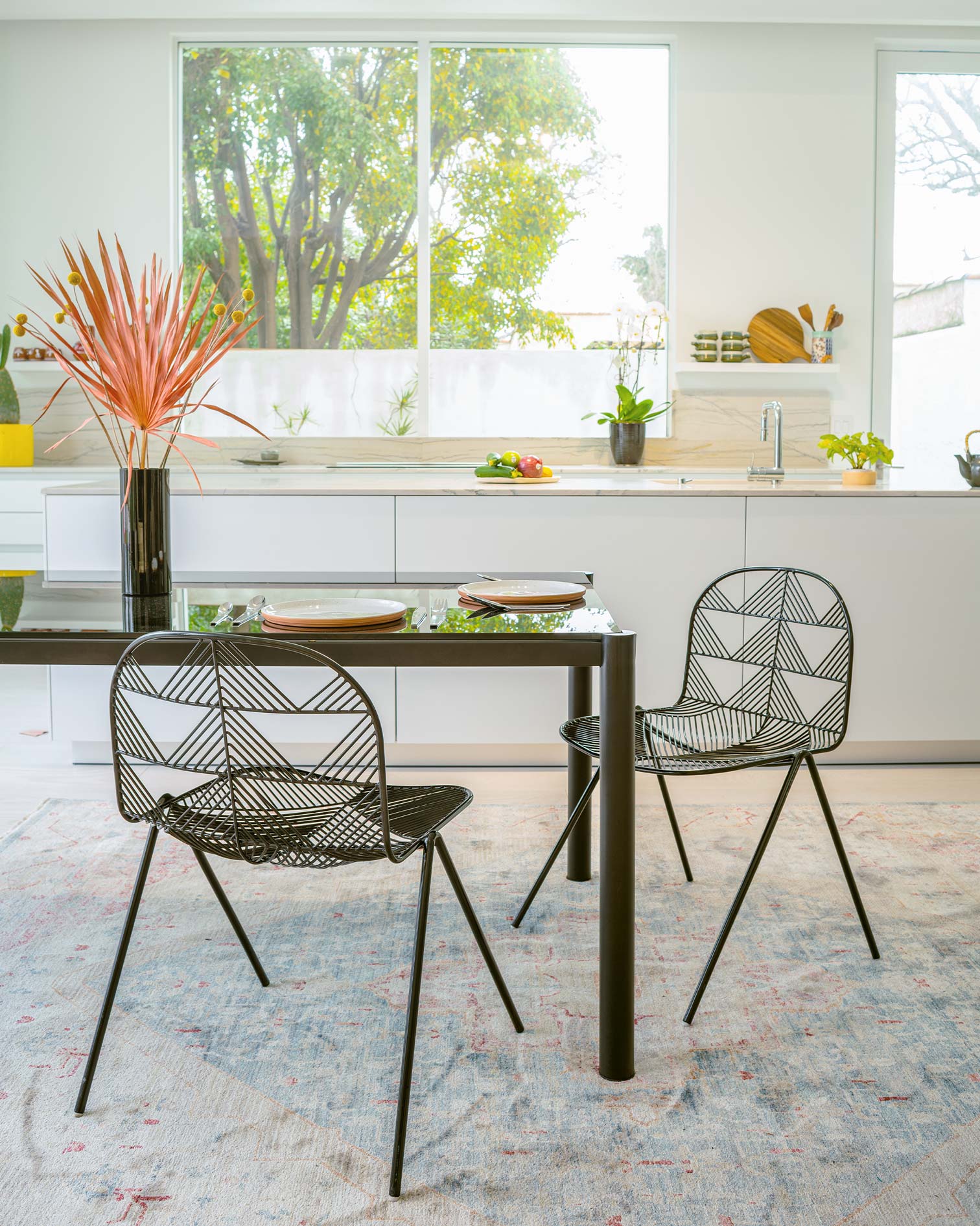 Betty Wire Chair with the Get-Together Table